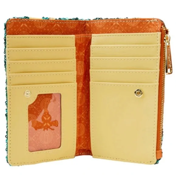 Loungefly Exclusive Princess Merida Sequin Mini Backpack and Wallet Set - Picture 11 of 11